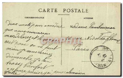 Cantal — 1429. Partenza per il Mercato — Germain Malroux, Clivette, lib.-edit., Aurillac — Verso