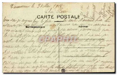 Cidade de Carcassonne — Vista Geral, lado Nordeste — Verso