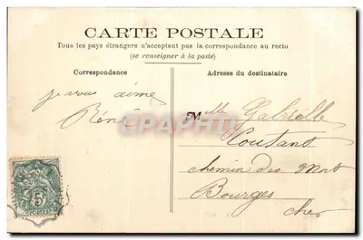 Foëcy (Cher) — Ponte sobre o Cher — Coleção E. L. n° 412 — Verso