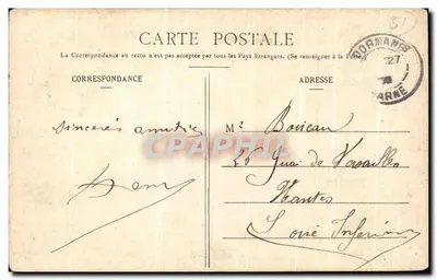 La Champagne — Ruinas del Castillo — Lib. Cath. Epernay — Reverso