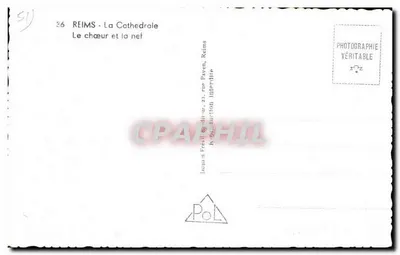 Reims - The Cathedral — The Choir and the Nave — Jacques Frey, Reims — Back