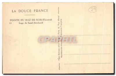 Punta del Raz - Finisterre — Les Éditions d'Art V. Wagnon, París — Reverso