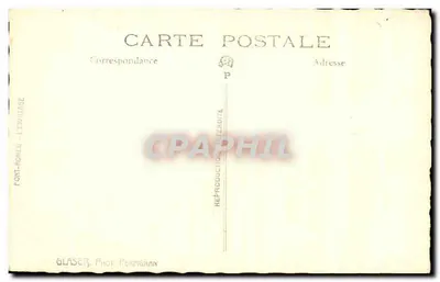 Pastoralny krajobraz z owcami — Glaser, Font-Romeu-L'Ermitage — Rewers