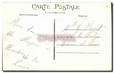 HESDIN — O Cruzamento Ferroviário — Imp. A. Armand, Hesdin — Verso