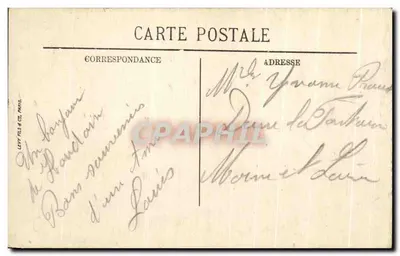 Abbeville — Avenue de la Gare — editore Levy Frères & Cie, Parigi, n° 1100 — Verso