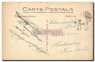Abbeville - A Praça do Almirante Courbet e a Igreja de São Vulfrano — Verso