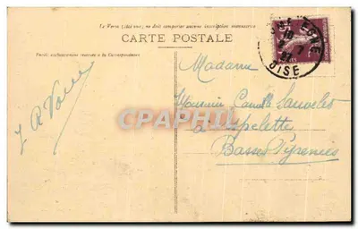 Compiegne — Cours Guynemer i Statua Majora Othenina — Wyd. Bourson, Compiegne — Rewers