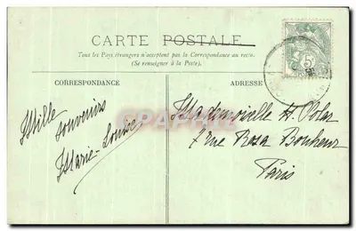 Caen — Rue et l'Église Saint-Pierre — LL, n°38 — Rewers