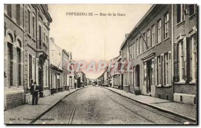 Popperinge — Rue de la Gare — Edit. E. Willemens Poperinghe