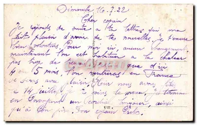 ALEP (Síria) — Rue Bab El Faradj — A sala das correspondências — Verso