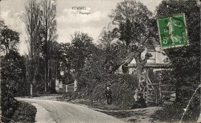 Bilhete postal antigo Kemmel Paisagem