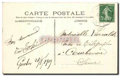 Étangs de Saint-Cucufa — vista degli étangs con due uomini — editore non identificato, n° 11 — Verso