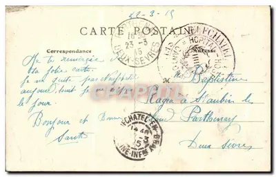 Zamek Mesnières (S.-Inf.) — Wzgórze Saint-Amador i Zamek widziane z brzegów Béthune — J. Moreau, wydawca — Rewers