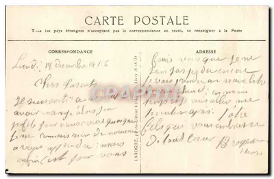 Vinantes (S.-et-M.), O Calvário — editor Col Vye Gosset, número de série não visível — Verso