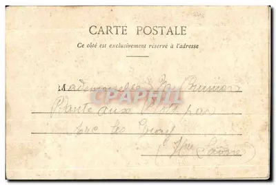 Bilhete postal antigo Bougival Etang De St Cueusa — Verso