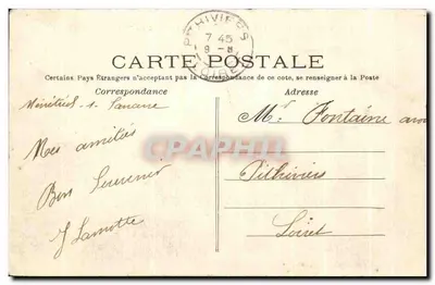 Ménétréoul i jego most nad jeziorem — Okolice Sancerre — F.A. 17 — Rewers