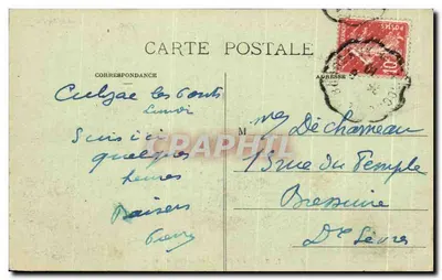 Cubzac-les-Ponts — Bairro do Porto — Marcel Delboy, fototipia, Bordeaux — Verso