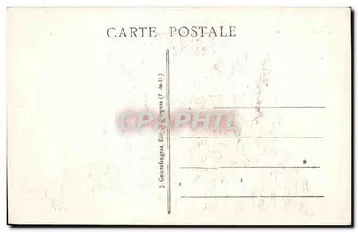 Murols - Widok na wnętrze Zamek Murols widziany z Wzgórza Wieży — a.d.o. - L'Auvergne, nr 24 — Rewers