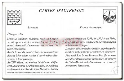 Plouguouvelin — Ruínas da Abadia Saint-Mathieu — Toda a Bretanha, n°388 — Verso