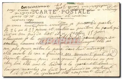 Carcassonne — Jardim das Plantas — Thèr. W. (editor) — Verso