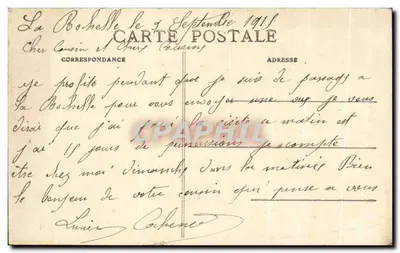 La Rochelle — Quai Duperré — R. Bergevin editor, 66, rue des Merciers, La Rochelle — n° 401 — Verso