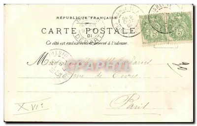 Mont-Saint-Michel — Klasztor: Zewnętrzne galerie — J. L. Wydawnictwo, Paryż, nr 7 — Rewers