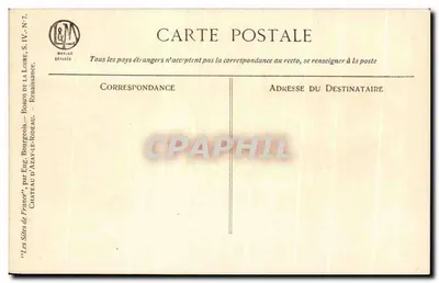 Azay-le-Rideau — Castillo — de Eug. Brioty — Reverso