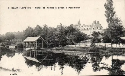 Canal de Nantes a Brest, em Pont-Plétin — Blain (Loire-Inf.) — 4e mille