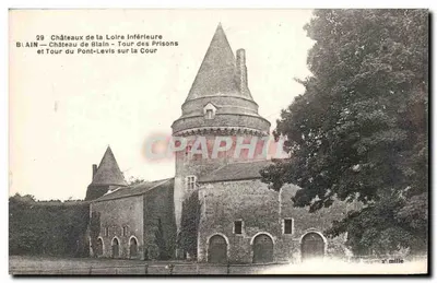 Blain — Castelo de Blain e Torre do Pont-Levis sobre a Cour — Castelos da Loire Inferior