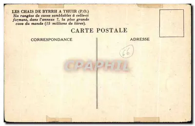 Os celeiros de Byrrh em Thuir — seis fileiras de tanques na anexação 7 — Verso