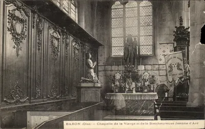 Baron (Oise) — Chapelle de la Vierge et de la Bienheureuse Jeanne d'Arc — éditeur Baron, n° de série non visible