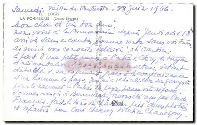 O Logis — A Pommeraie (Deux-Sèvres) — Editor: Vérité — Verso