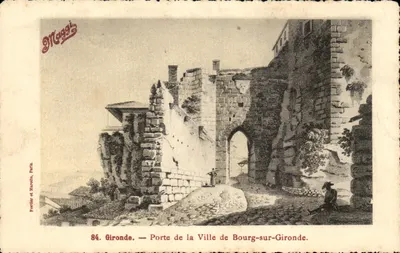Bourg-sur-Gironde — Porta da Cidade — Fortier e Barotto, Paris, n°84
