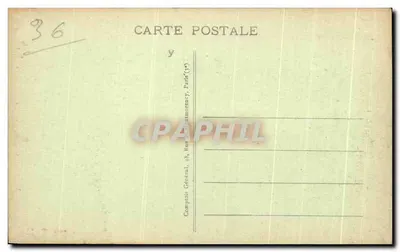 Éguzon — Widok z góry od strony lewej brzegu kanalu — Wydawca: Compagnie Générale, 48, Rue de la République, Paryż (3e) — Rewers