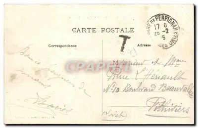 Perpignan - Plac Loge — wydawca Dames de France, nr 56 — Rewers