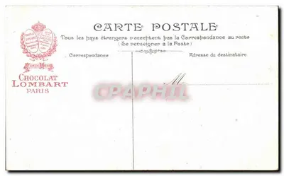 Menton. Vista del Capo Martin — Chocolat Lombart, editore — Verso