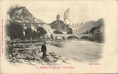 Tarascon (Ariège) — Ponte e Torre — Cliché A. Trantoul