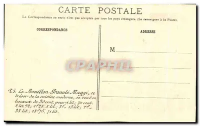 Isère — Os Três Pontes, estrada da Grande Chartreuse — Maggi — Verso