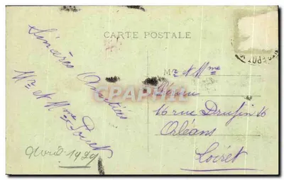 Bilhete postal antigo Saint Sulpice Lauriere A Estação — Verso