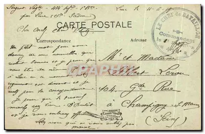 LURE — Uitzicht genomen vanaf de Mont Châtel — Edit. A. Erecément, boekhandelaar — Achterkant