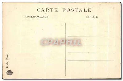 Reims — De kathedraal voor het bombardement — uitgever Baudet — Achterkant