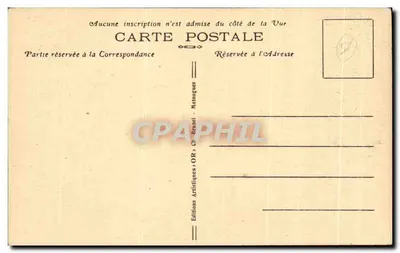 Reims — Portals of the Cathedral — Éditions Artistiques OR, Ch. Brunel — Back