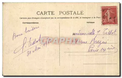 Péronne — Rue de la Caisse d'Épargne — Imp. Lib. H. Lecul - Foto E. Souillard — Verso