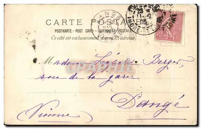 Mulher perto de uma cachoeira — propaganda para Vals Saint-Jean — editor F. Chambonnet, n° 411 — Verso