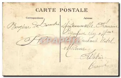 La Courtine (Creuse) — Grande Festa de Aviação — M. Emile Obre sobre monoplano Obre — edição 67 — Verso