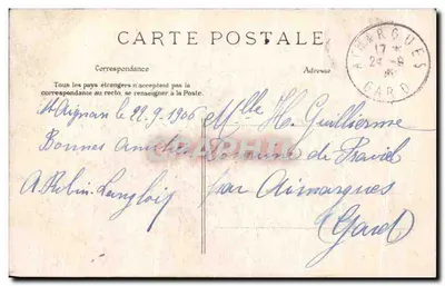 Młoda dziewczyna z RIEC-SUR-BELON — Wokół Pont-Aven — Zbiór Villard Quimper — Rewers