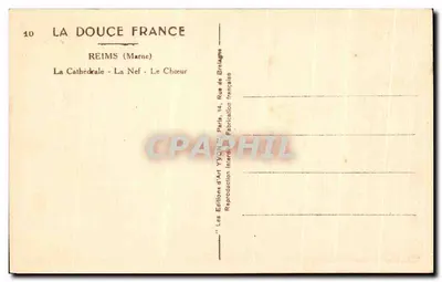 Reims - De Kathedraal - De Navel - Het Koor — Achterkant