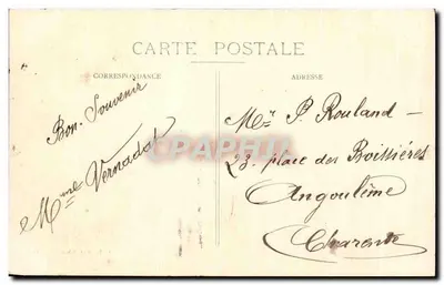 Commentry — Urząd Miasta — A. Rouyat, księgarz-wydawca — Rewers