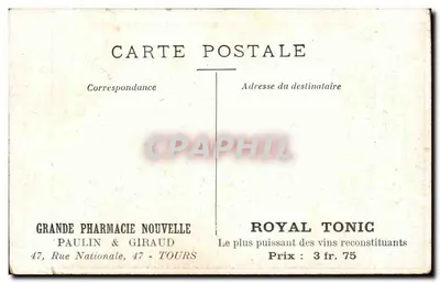 Mały Paluszek — Przybycie straconych dzieci do pałacu Czarnoksiężnika — C. i R.S. Paris, nr 4 — Rewers