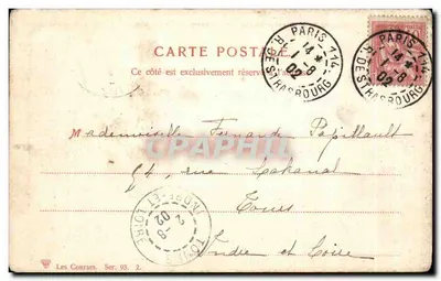 Courses de chevaux — scène de course — Les Courses. Ser. 93. 2. — Verso